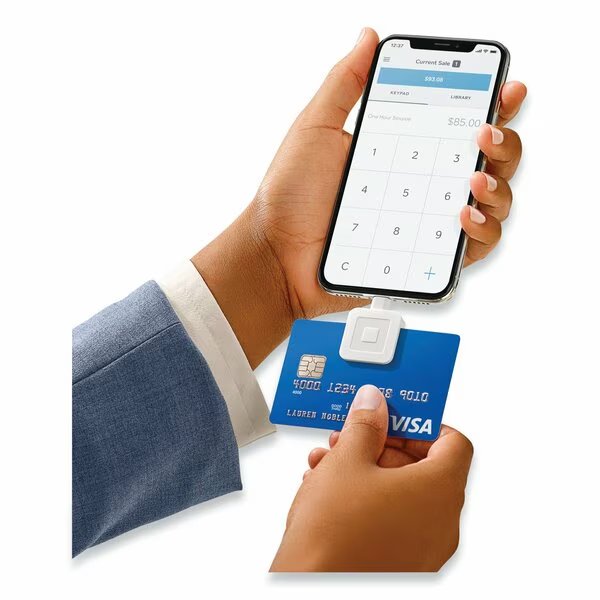 Reader for Magstripe Lightning Connector, White, Square, Mfr#: A-SKU-0523